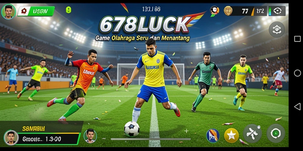 Tampilan gameplay menarik dari 678LUCK yang penuh aksi olahraga.