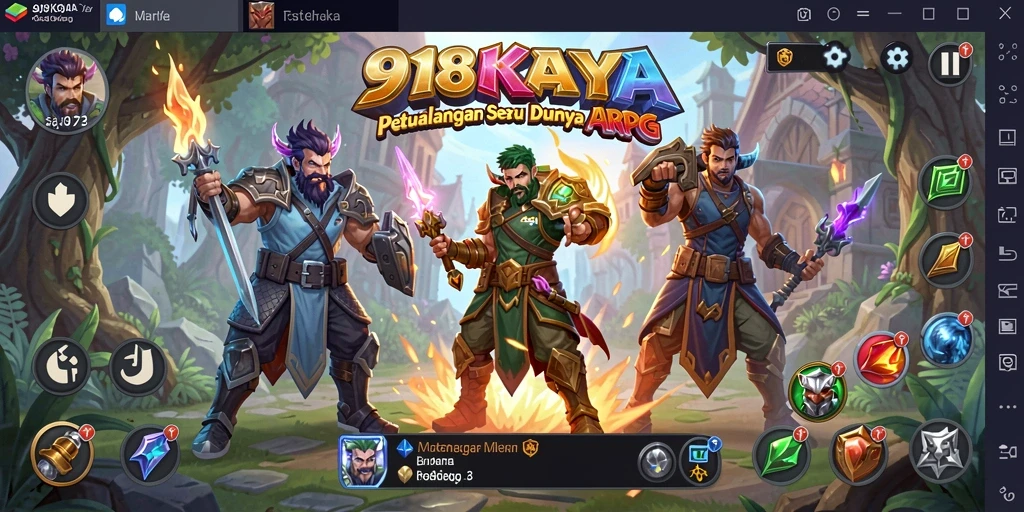 Tampilan penuh aksi dari gameplay seru 918KAYA.