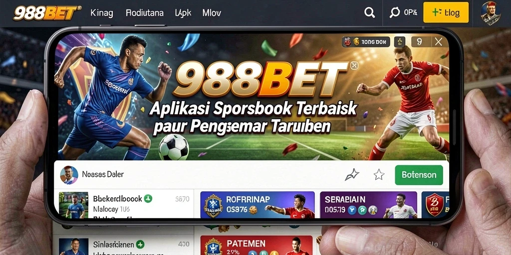 Tampilan menarik dari aplikasi 988BET saat melakukan taruhan Sportsbook.