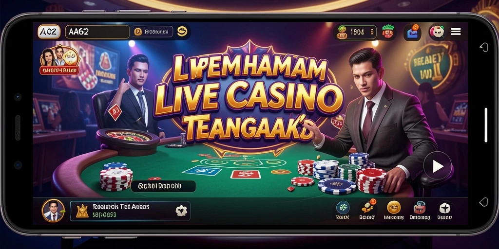 Gameplay Live Casino yang mendebarkan dengan dealer langsung di AA62.