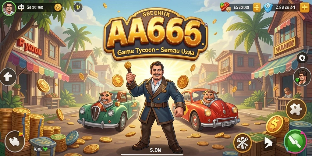 Tampilan gameplay AA666 yang menarik dan penuh strategi Tycoon.