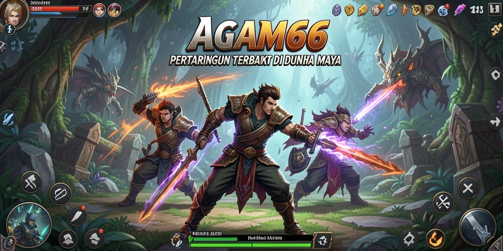 Tampilan gameplay seru AGAM66 dengan pertarungan intens dan aksi yang mendebarkan.
