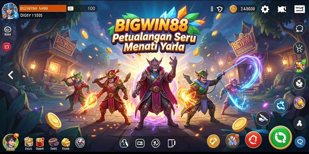 Tampilan gameplay <strong>BIGWIN88</strong> yang penuh petualangan dan aksi mendebarkan.