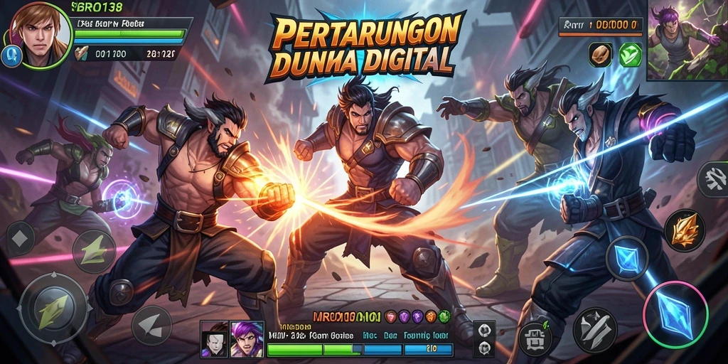 Tangkapan layar gameplay BRO138 dengan aksi pertarungan yang mendebarkan.
