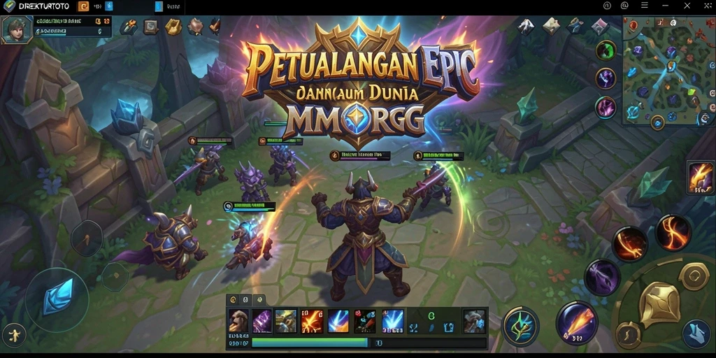 Screenshot dari gameplay DIREKTURTOTO yang menunjukkan pertarungan seru.
