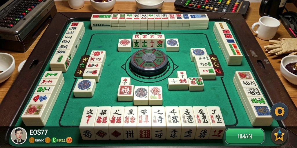 Gameplay Mahjong interaktif yang menantang di EOS77.