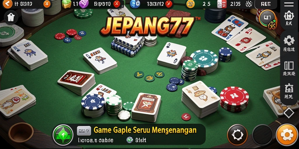 Tampilan gameplay Gaple yang seru dan interaktif