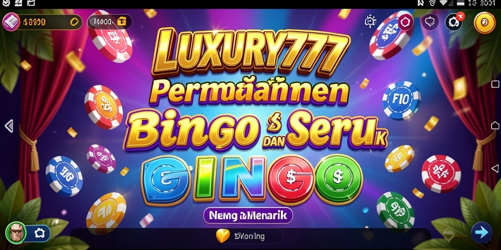 Tampilan gameplay LUXURY777 dengan berbagai kartu Bingo yang menarik.