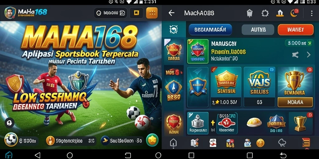 Screenshot gameplay yang menunjukkan aksi Sportsbook yang mendebarkan.