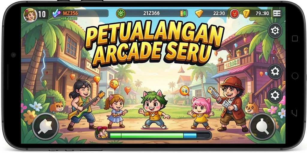 Tampilan gameplay seru dan menantang dalam MZ356.