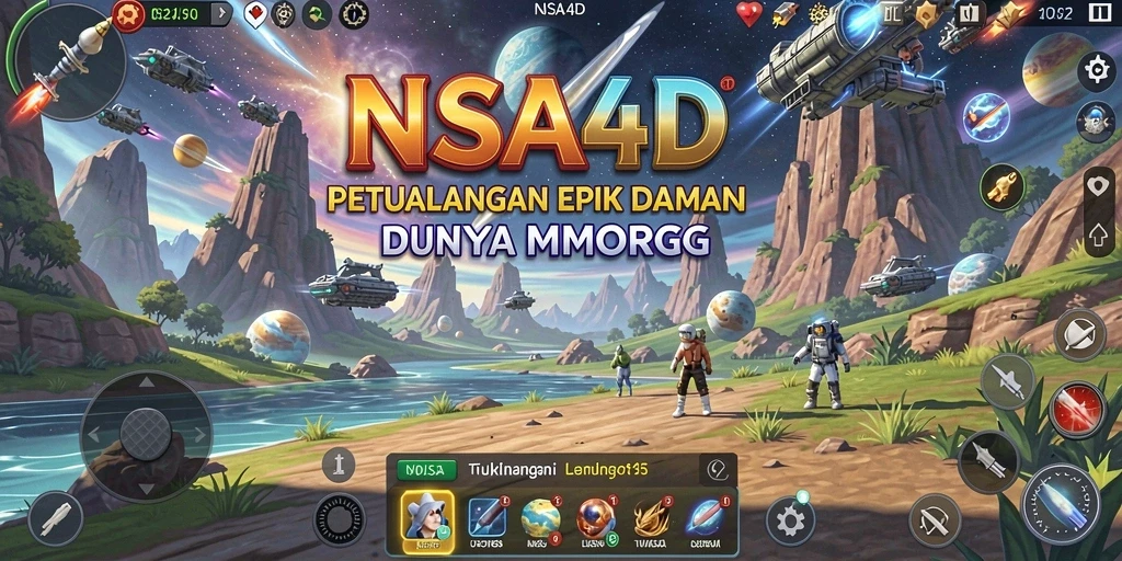 Tampilan gameplay menakjubkan dari NASA4D yang penuh aksi.