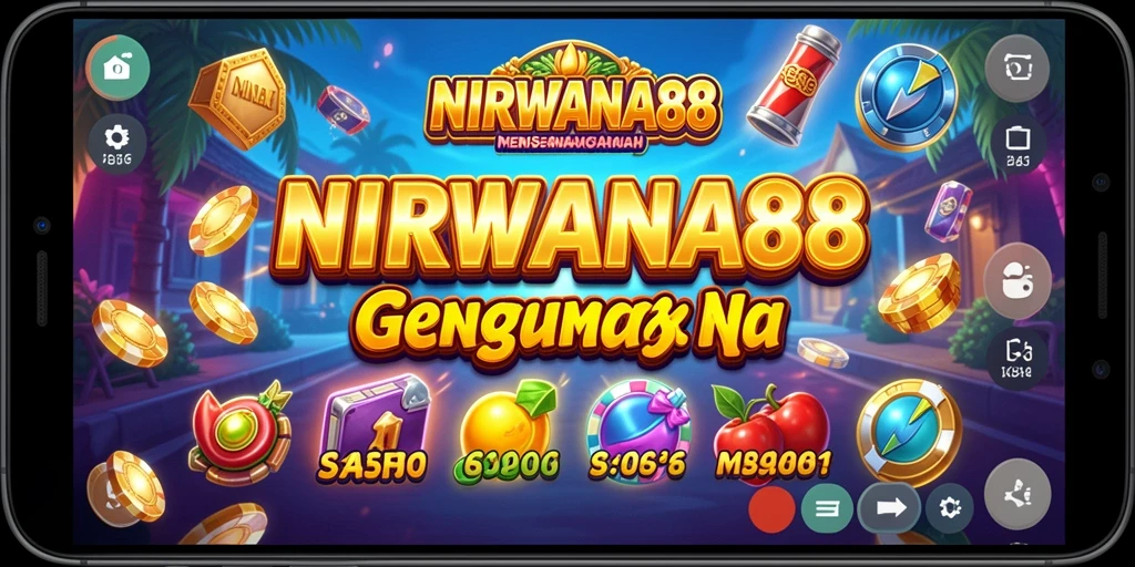 Screenshot utama NIRWANA88 menampilkan gameplay Slot yang menarik dan penuh warna.