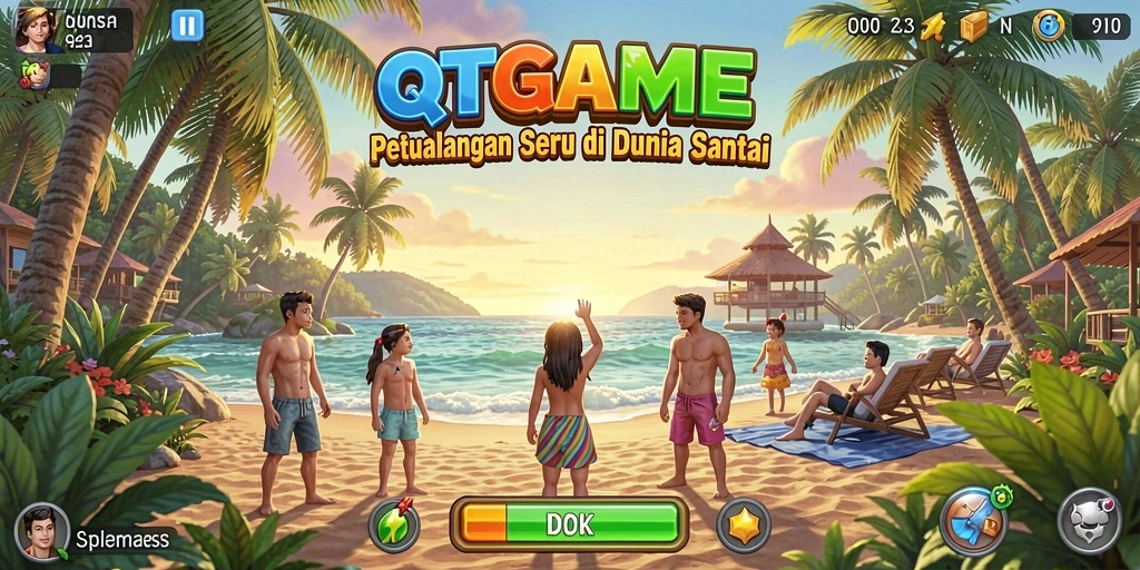 Gameplay QTGAME yang mengasyikkan dan penuh warna.
