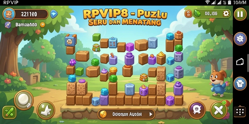Tampilan gameplay seru dalam RPVIP8 yang penuh tantangan.