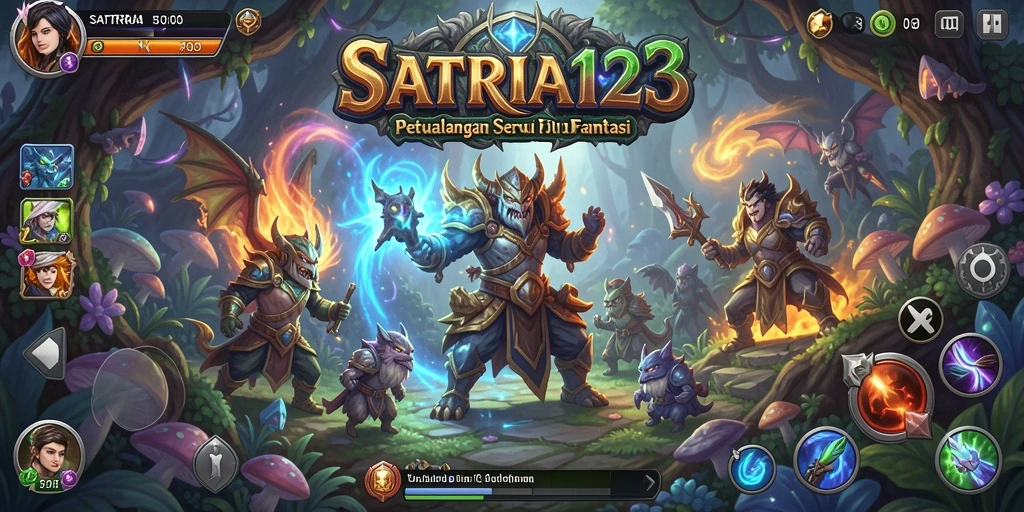 Tangkapan layar gameplay SATRIA123 menampilkan aksi seru dalam petualangan.