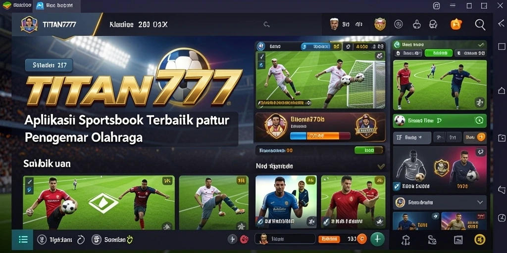 Tampilan gameplay seru pada aplikasi sportsbook TITAN777.