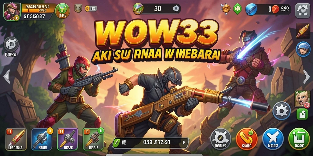 Tampilan gameplay seru dari WOW33 dengan aksi mendebarkan.