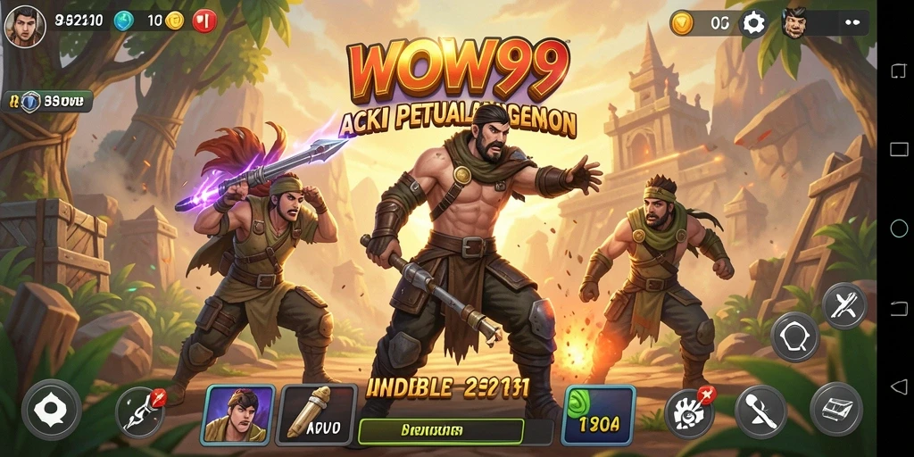 Tampilan gameplay WOW99 menampilkan aksi seru dan grafis yang memukau.